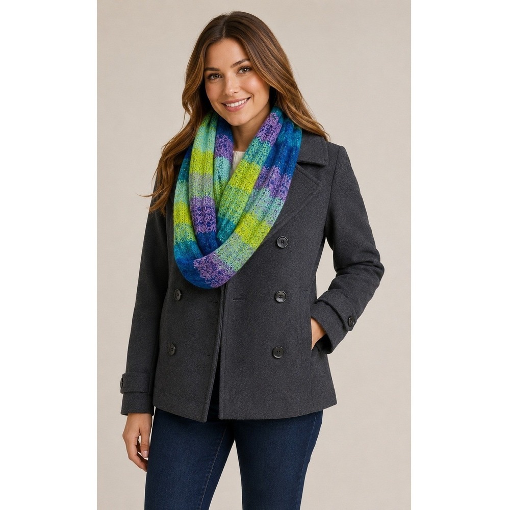 Bula Infinity Scarf Womens‎ One Size Multicolor Knit Acrylic 53"
